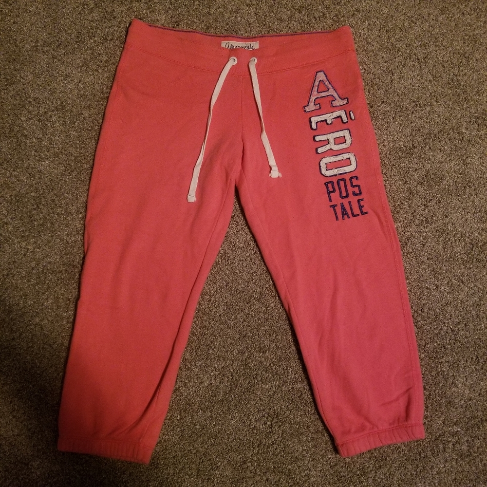 Pink Coral Aeropostale Capri Joggers